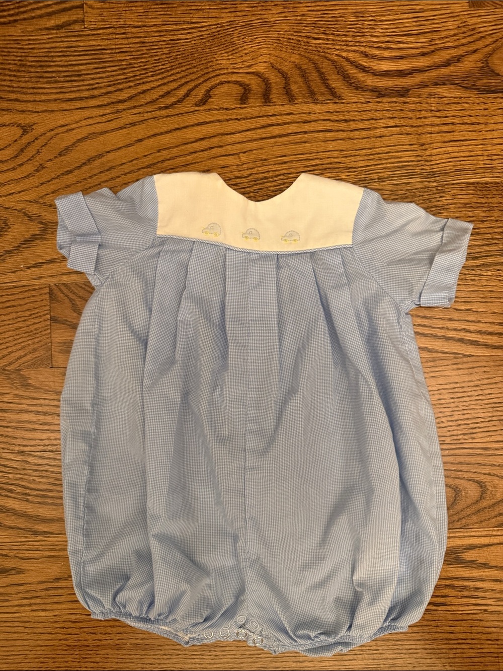Classic Blue and White Baby One-Piece Romper